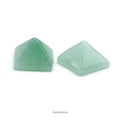 Huiying Green Aventurine Jade Pyramid Healing Natural Stones Handcraft Gemstone Crystal Figurine Statue Pocket Stones Crafts