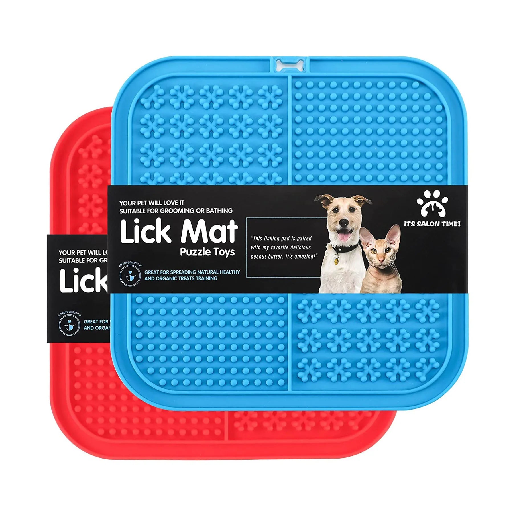 Funny Silicone Dog Lick Mat Slow Cat Feeder Bowl Large Dog Food Plates Lick Pad Distraction Grooming Mat for Dogs Food Storage