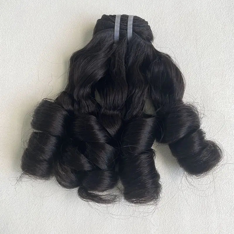 Wholesale Hair Bundles Shedding Free Remy Hair Fumi Curly Hair Bundles with Closure No Tangling Fast Shipping