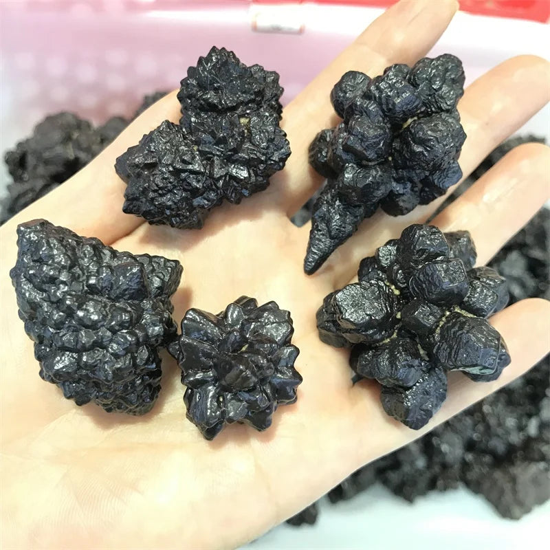 Wholesale Natural Egyptian Prophecy Black Carbonado Rough Stone Healing Raw Desert Limonite for Decoration