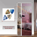 Modern Stainless Steel Folding Screen Door with Finished Surface Insect Screen Pleated Mesh Push-pull Sliding Window for Bedroom