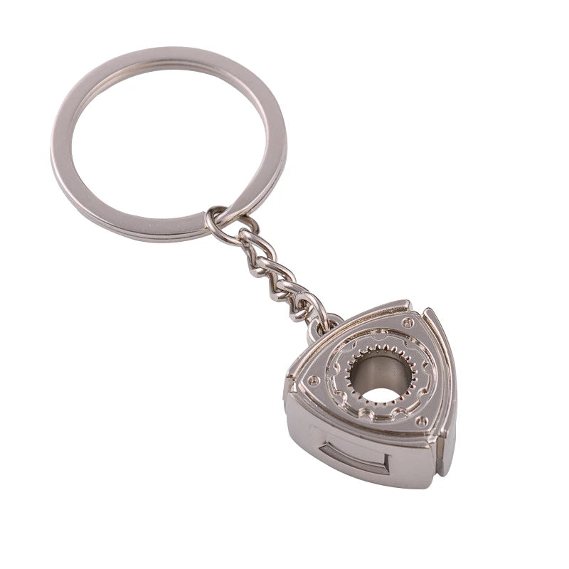 Modification Mazda Rotary Engine Metal Keychain Advertising Auto Part Model Key Chain Ring Accessories