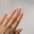 Aillsa Full Cover French Tips 180pcs/15sizes Matte Premade Salon Coffin Almond Oval Acrylic Finger Nail Tips Hand Printed Press