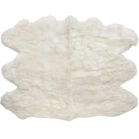 IRWOODS Modern Home Commercial Use Eco-Friendly Durable Anti-Slip Soft Fluffy Grade Eco-Tan Area Rug Sexto Sheepskin Fur High