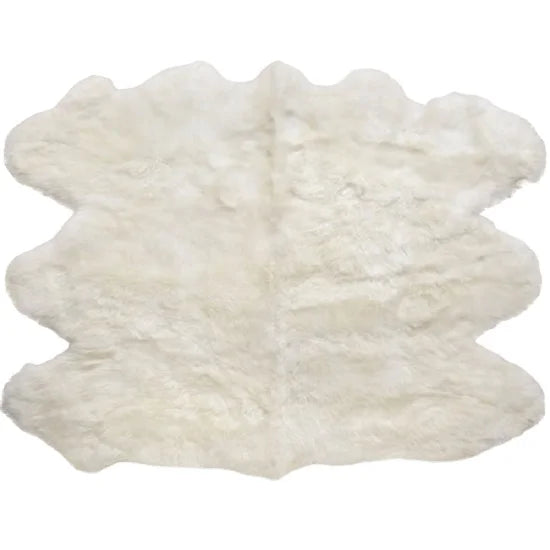 IRWOODS Modern Home Commercial Use Eco-Friendly Durable Anti-Slip Soft Fluffy Grade Eco-Tan Area Rug Sexto Sheepskin Fur High