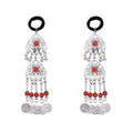 Vintage Boho Headpiece in Turkish Style Women's Ethnic Hair Jewelry with Drop Coin Tassel Chains European Metal Hair Loop