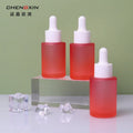 Factory Wholesale Chengxin Brand BEST-30797 Model 30ml Red Glass Dropper Cylinder Shape Hair Care Essence Oil Spray Bottle