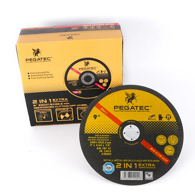 Pegatec 9inch  230x1.9x22mm  Metal Cutting Disk Stainless Steel Cutting Disc