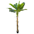 Real Touch Cheap Faux Bonsai Plant 240CM 8FT High Single Trunk Musa Basjoo in Pot Artificial Banana Tree for Home Office Decor