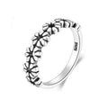Korea Fashion Jewelry 2023 Finger Rings Fashion Minimalist Ring Restoring Ancient Ways Daisy Flower Silver Rings for Girls Women