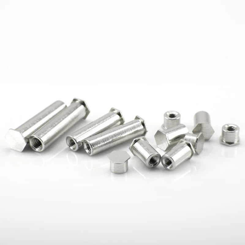 Stainless Steel/Aluminum Blind Threaded Standoffs with Zinc Finish ISO Standard Bolts