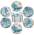 OEM Customized Ocean Themed Ceramic Coaster Set Mats & Pads Product Category