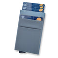 Customized Men's Gift Minimalist Card Case Pop up Credit Card Holder with Money Pocket RFID Blocking Aluminum Metal Wallet