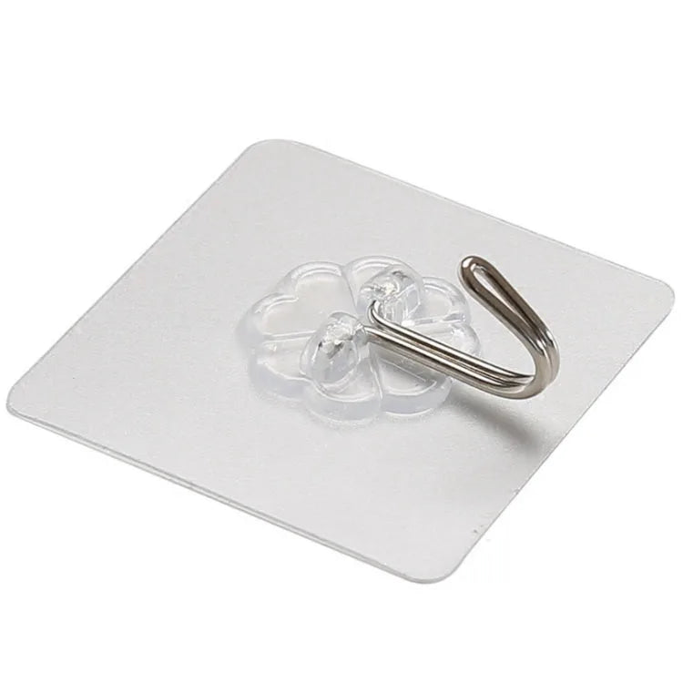1Pcs Household Paste Sticker Kitchen Wall Mount Powerful Hook Transparent Hole-Free Non-marking Universal Hook Key Holder