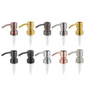 OEM Push Down Shampoo Pump Bottle 304 Stainless Steel Black Lotion Pump Soap Dispenser Bottle Pump for Bottle Lid for Cleaning