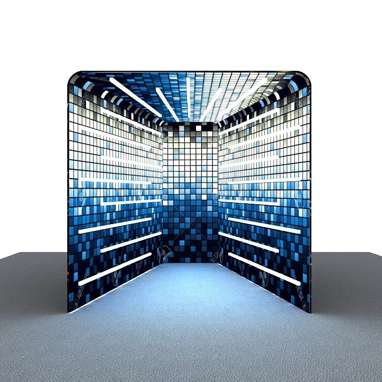 Exhibition Trade Show Party Event Easy Install Led Aluminum Tunnel Booth Enclosure