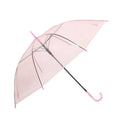 Wholesale Clear Transparent Rain Umbrella Pvc Rain Dome Bubble Rain Sun Shade Long Handle Straight Stick Umbrella