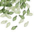 Acrylic Beads Transparent Green Small Leaves Spacer Loose Beads for Jewelry Making