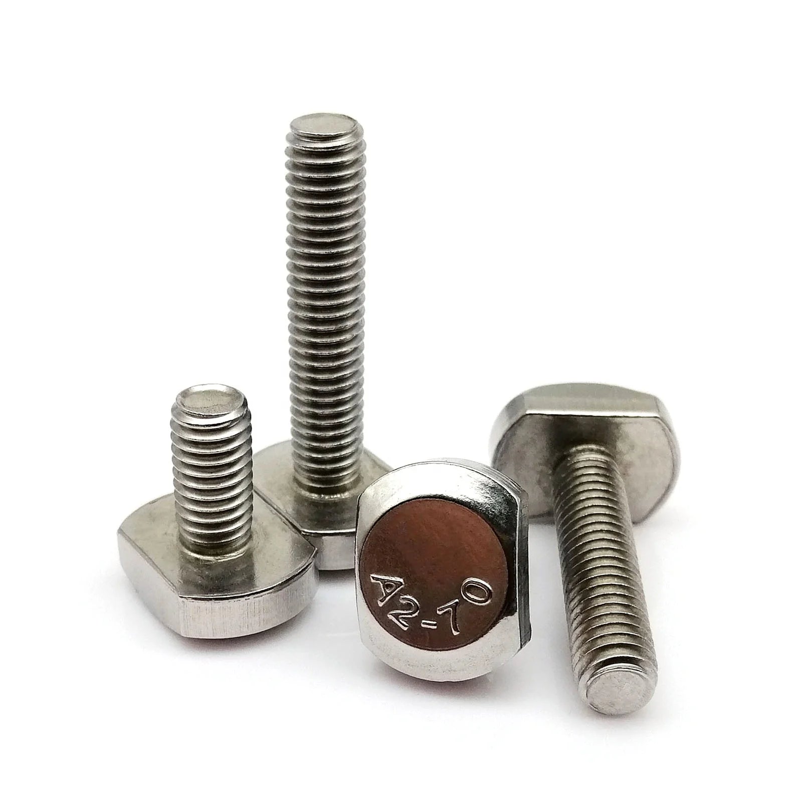 M5 M6 M8 M10 M12 GB37 304 A2-70 Stainless Steel Hammer Head Screw Bolt T-Shape Type for T-Slot Chute Rail Miter Track Metric