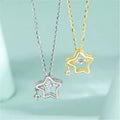 2023 New Design Luxury Necklace Fashion Necklace Fine Jewelry 925 Sterling Silver Star Pendant Necklace Wholesale