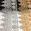 8cm Crochet Lace Trim Ribbon Wedding Applique Wedding Dress Sewing DIY Craft