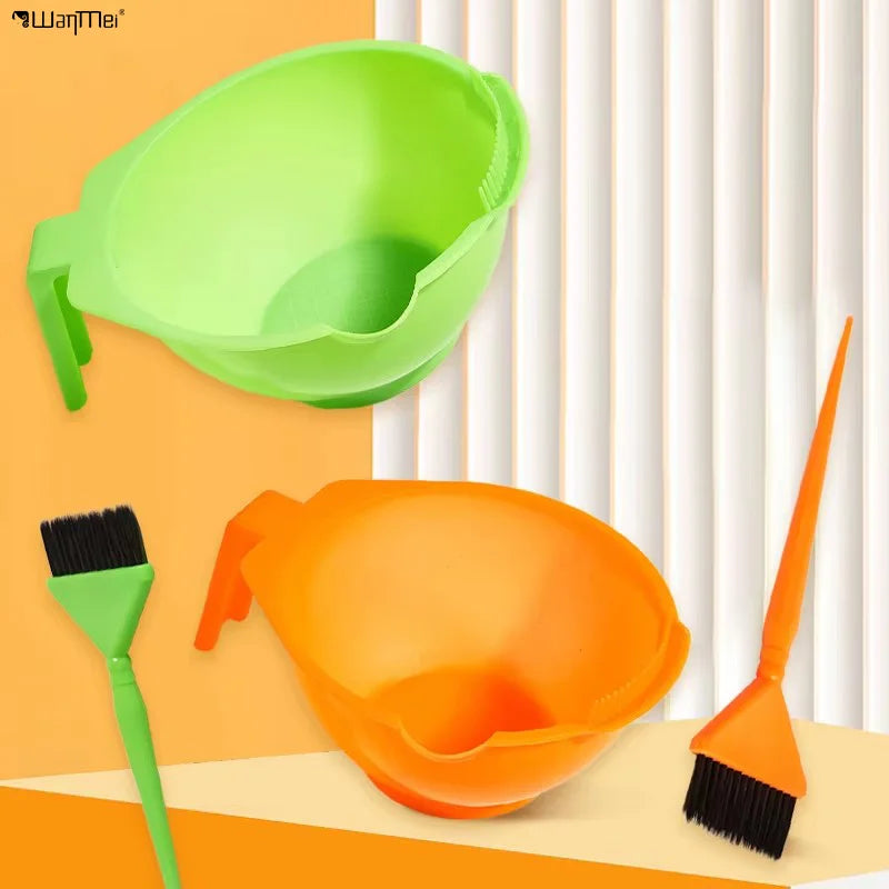Wanmei Professional Plastic  Hair Tinting Bowl Hair Dye Color Brush  Hair Color Dye Bowl Comb Brush