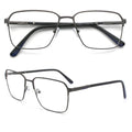 Big Frame Square Solid Business Style Oversized Computer Glasses Frame for Unisex Adults-Durable Optical Eyeglasses