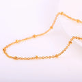 Stainless Steel Jewelry Set Curb Paperclip Ball Figaro Herringbone Rope Snake 18K Gold Plated Link Chain Necklace for Men Women