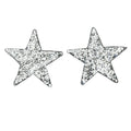 Fantastic Factory Free Sample 3D Silver Iron-on Star Shape Rhinestone Patches for Hat & Clothing Made of Resin Plastic