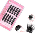 DIY Handmade Cashmere Cluster Lashes Extensions Kit Press-On Press-On Lashes with No Glue Required