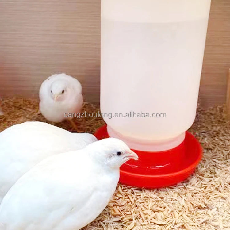 YZB Poultry Supplies Plastic Automatic Chicken Waterer Animal Water Bottle for Chicken