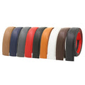Custom Printed Embossed Logo Without Buckle Men Real Leather Belt Strap Ratchet Genuine Leather Belt Strap