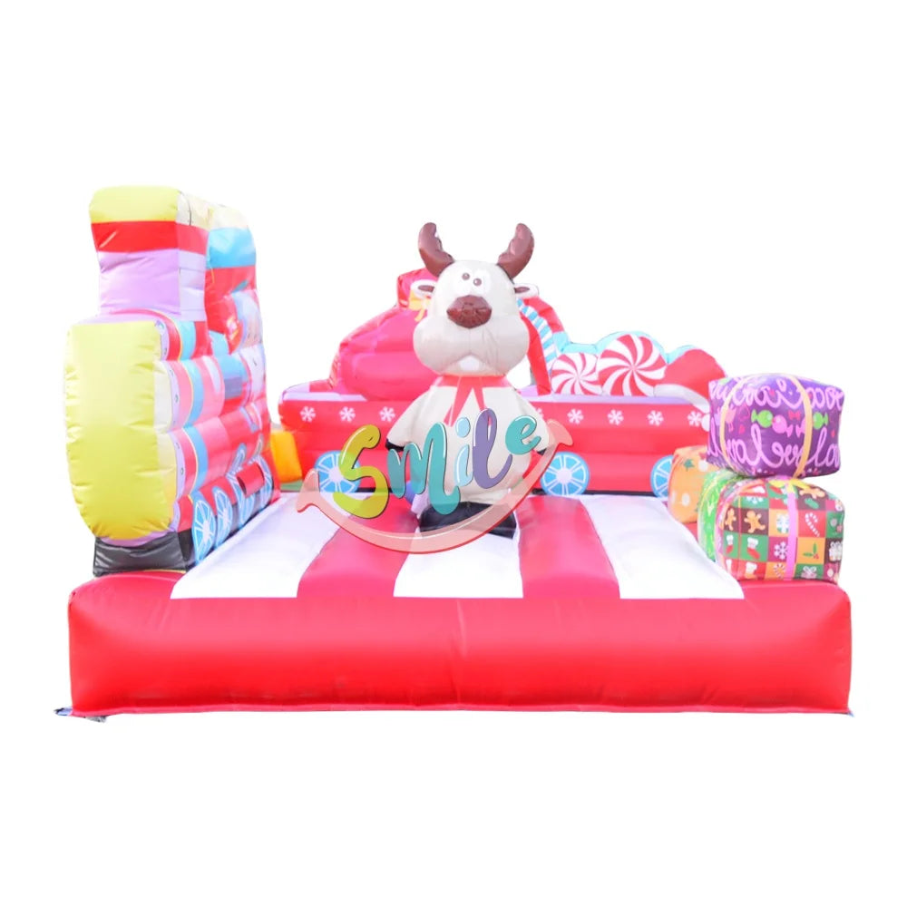 Christmas Inflatable Toddler Playground Bouncer Inflatable Jumping Bounce Combo Slide for Kids