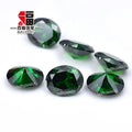 BaiFu Jewelry CZ Stones Top Quality Loose Oval Emerald Green Zirconia
