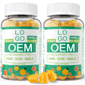 Customized Collagen Biotin Hair Gummies With Vitamins for Norish Hair Skin and Nail