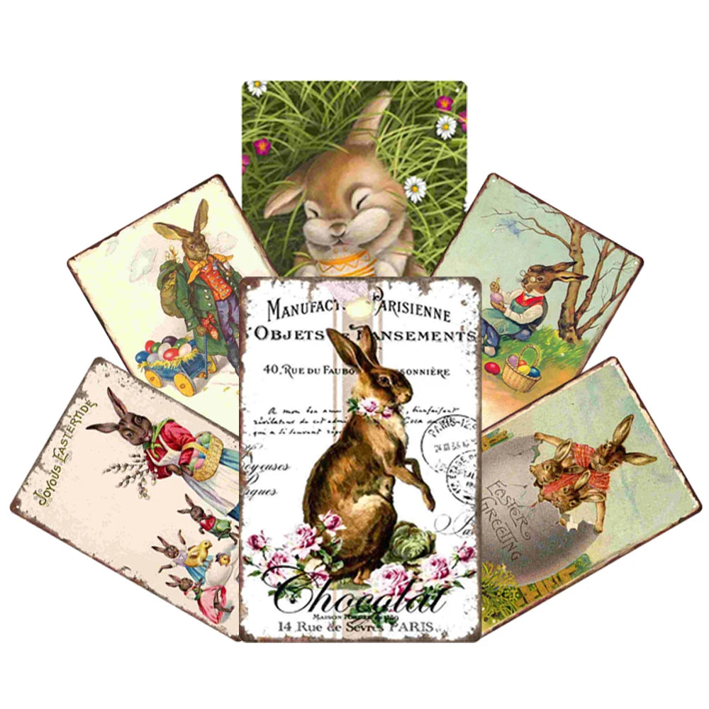 Custom Retro Tin Metal Signs - No MOQ Wholesale Decorative Wall Art for Home Decoration Custom Printing Available