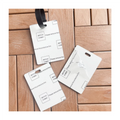 MDFSUB Wholesale Price 3mm Double-sided Sublimation Mdf Luggage Suitcase Tags Sublimation Blank Luggage Tag with Protective Film