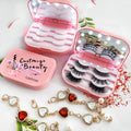 Wholesale 3D LED Light Mirror Eyelash Box Lashes3D Vendor Private Label 3in1 Full Strip Eyelashes Packaging