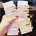 Fashion Korean Style Acrylic Custom Women Clips Hair Pin Girls Hair Claw Clips Pop Sweet Hairgrips for Hair Accessories