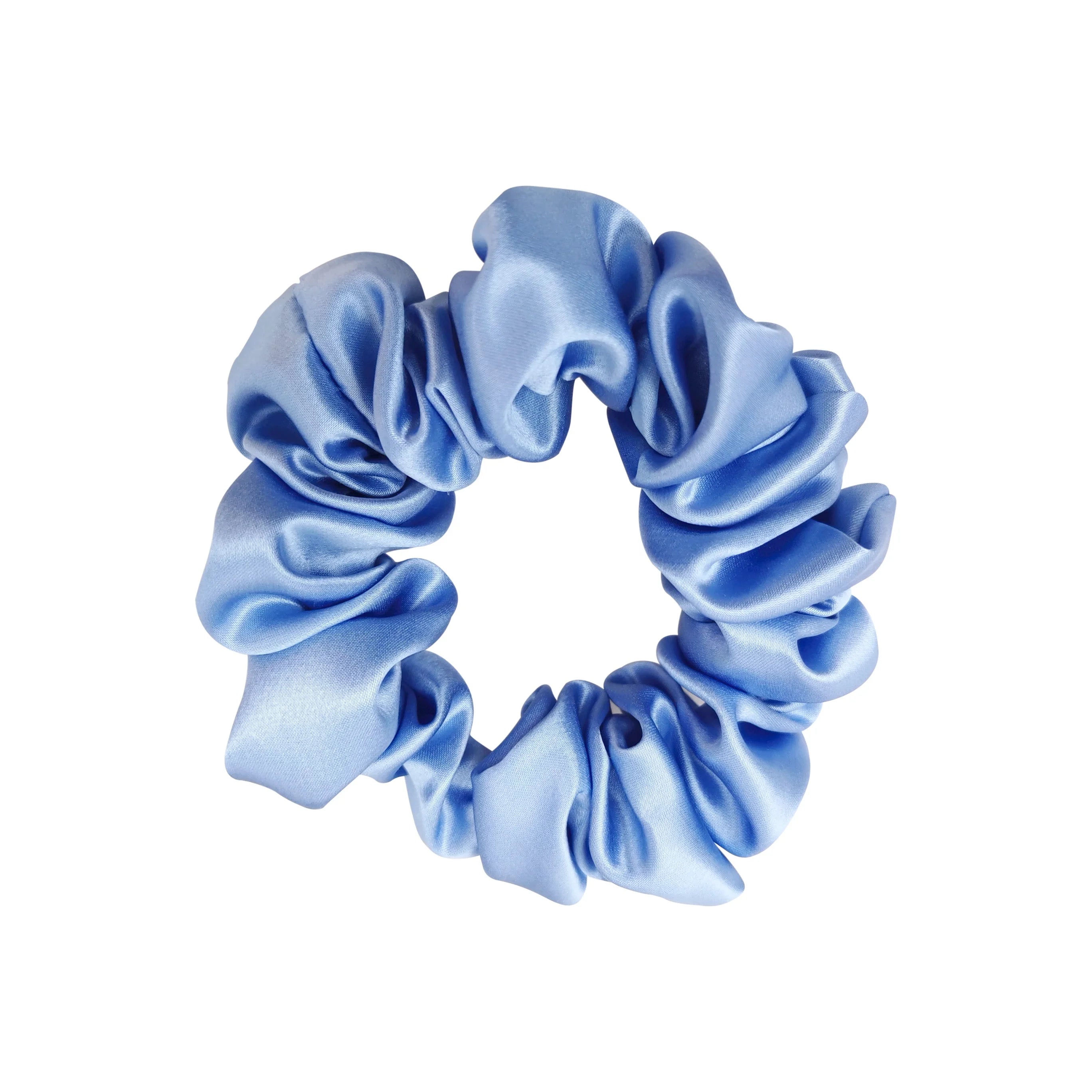 100% Pure Silk 5cm Silk Women Hair Scrunchie Ties 22 Momme Silk Scrunchies