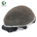 All Knots Bleached Nature Hairline Best Toupee for Men French Lace Hair Systems Wholesale for Men