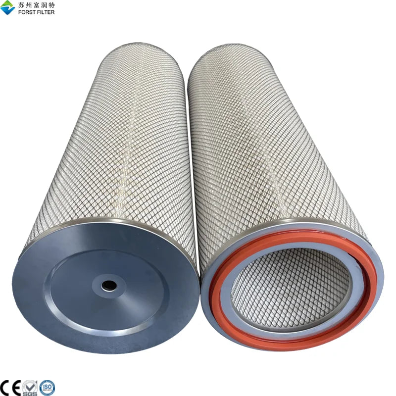 Fume Extector Industrial Dust Collector Nano Cellulose Bonded Pleated Cartridge Air Filter Elements