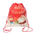 Custom Print Hot Selling Large Drawstring Pouches Christmas Eco-Friendly Non Woven Packing String Bag