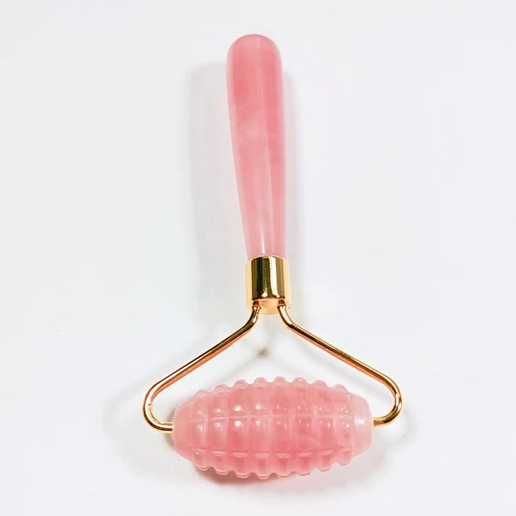 DIY Hot Sale Ball and Gua Sha Set Rose Quartz Roller Balls for Essential Oils