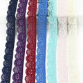 Deepeel EB230 25mm Garment Bag Accessories DIY Sewing Accessories Clothes Edge Fabric Stretch Underwear Strap Colorful Lace