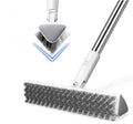 For Plastic Handle Toilet Cleaning Brush V-Shaped Double-Sided Nylon Fabric Brush Head Extension Rod for Home Cleaning