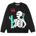 Custom LOGO OEM & ODM Men Jacquard Sweater Pullover Crew Neck Knit Winter Unisex Cotton Knitwear Custom Men Knitted Sweater