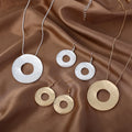 TongLing Trendy Simple Women Jewelry Classic Customize Statement Pendant Minimalist Necklace Jewelry Set