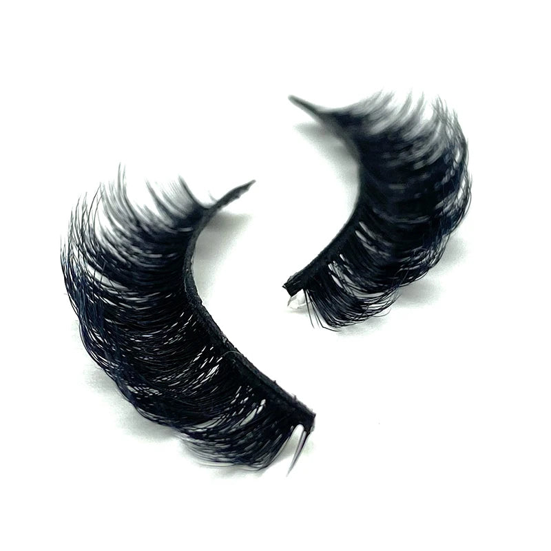 Best Quality D Curl False Eyelashes Top Selling Russian Strip Handmade Soft 3D Faux Mink Eyelashes Thick Natural Style