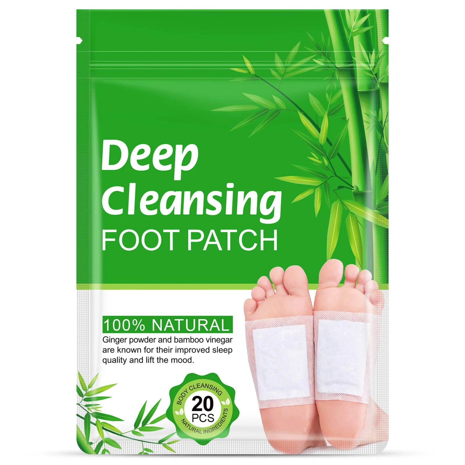 ALIVER Hot Selling Foot Detox Pads Relax Feet Patch 20pcs Deep Cleansing Detox Foot Patches